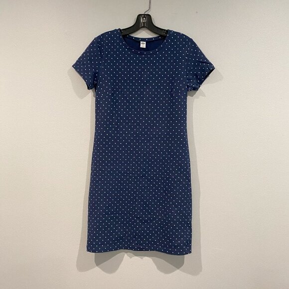 Navy and White Polka Dot Old Navy Dress - Size Medium - Picture 1 of 5